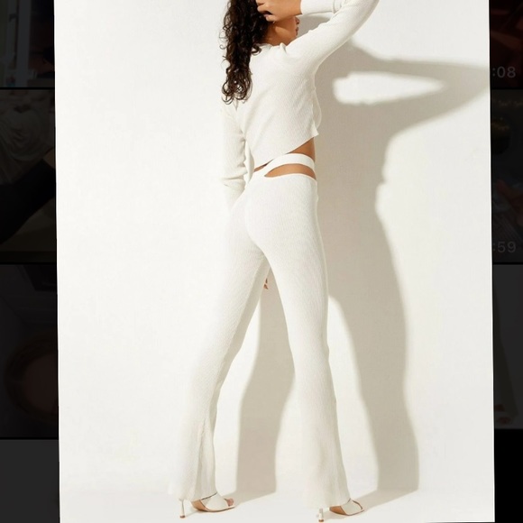 NWT Motel Rocks White Kharisma Trousers - Picture 4 of 7